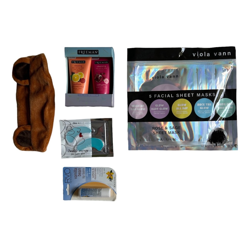 Skincare bundle - Freeman face masks + sheet masks, lip balm, & more!